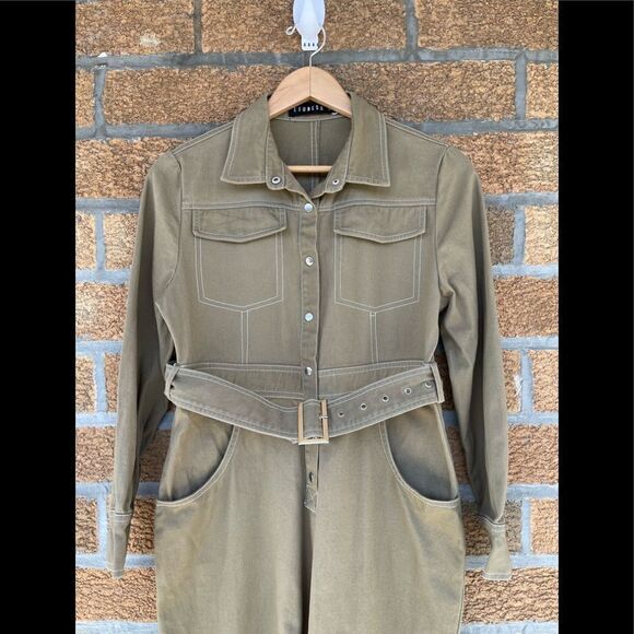 Lioness Jumpsuit  “Williamsburg” Coveralls Belted Medium - Picture 3 of 13
